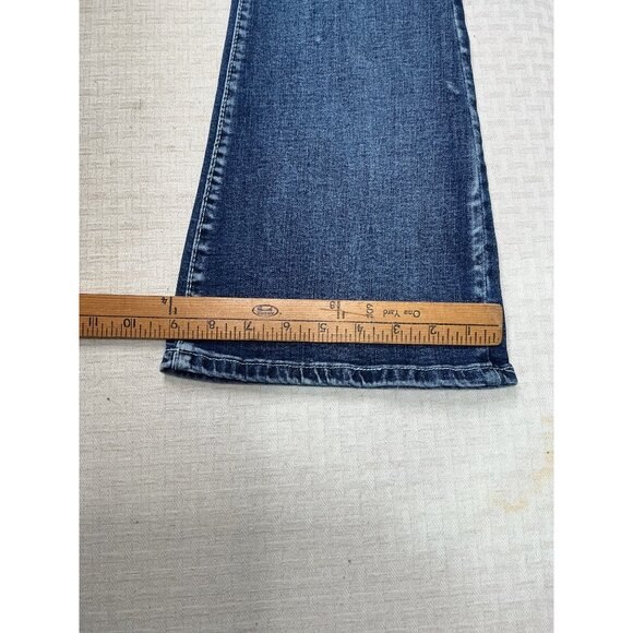 Sky Premium Women's Size 13 Blue Bootcut embellished Angel Wings Skull Jeans - Picture 11 of 12